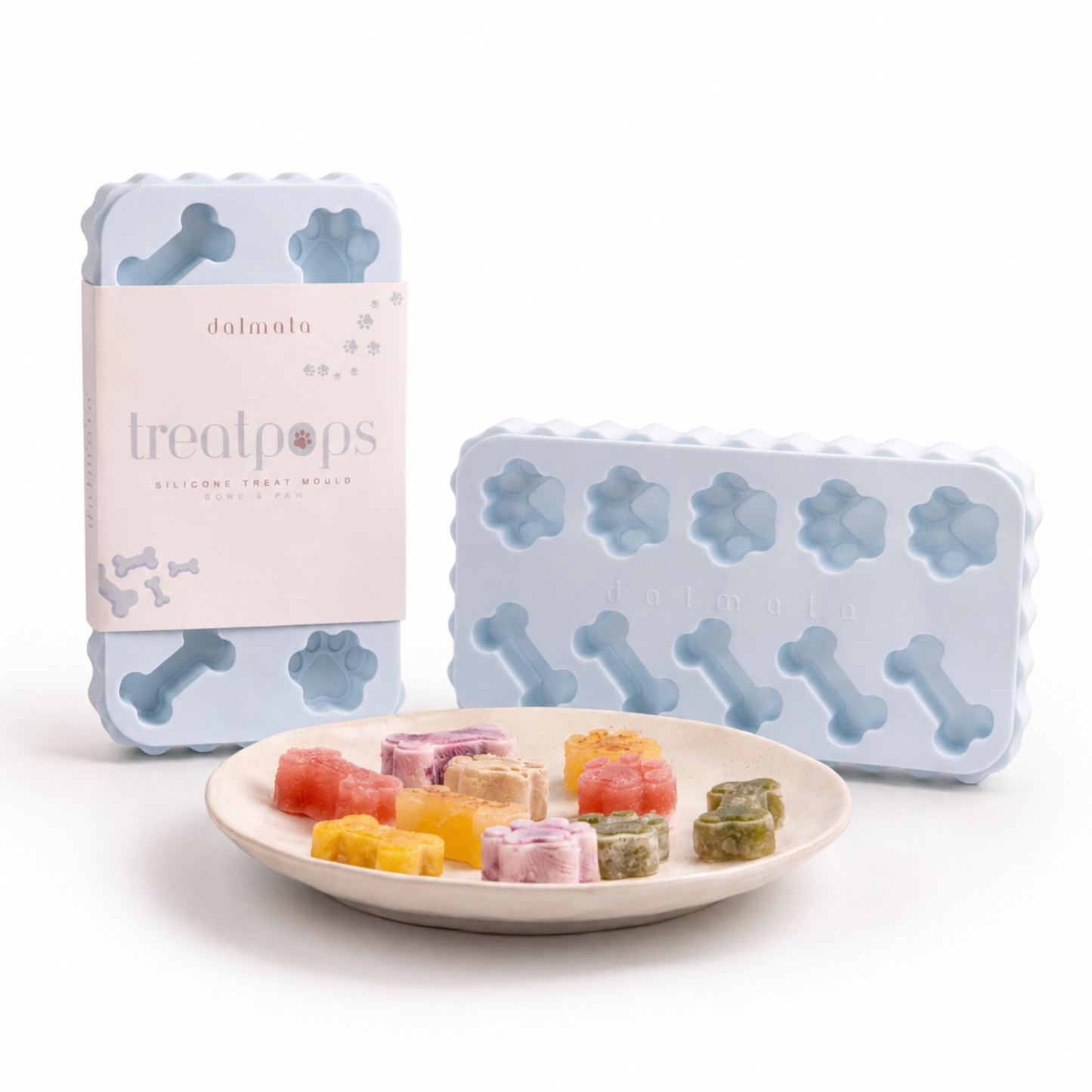 Bone & Paw Light Sky Blue Silicone Mould