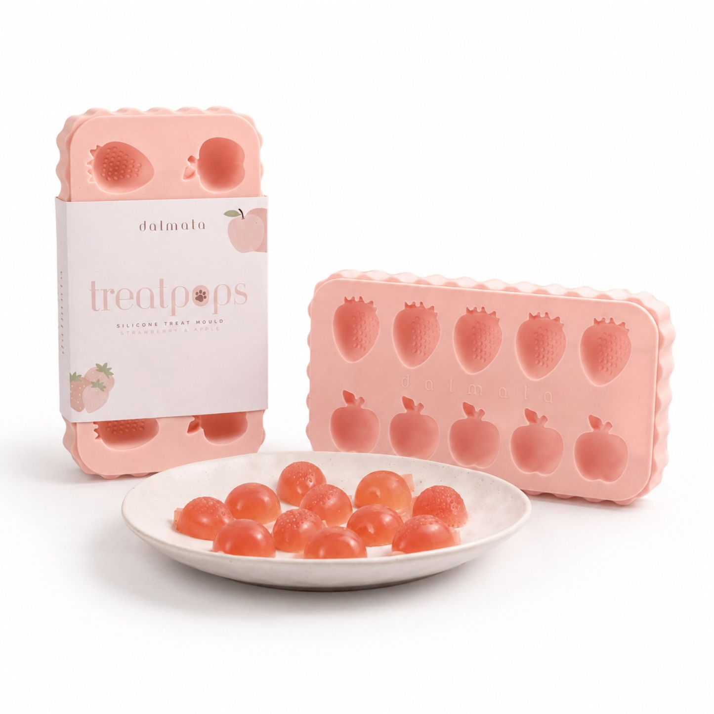 Strawberry & Apple Baby Pink Silicone Mould