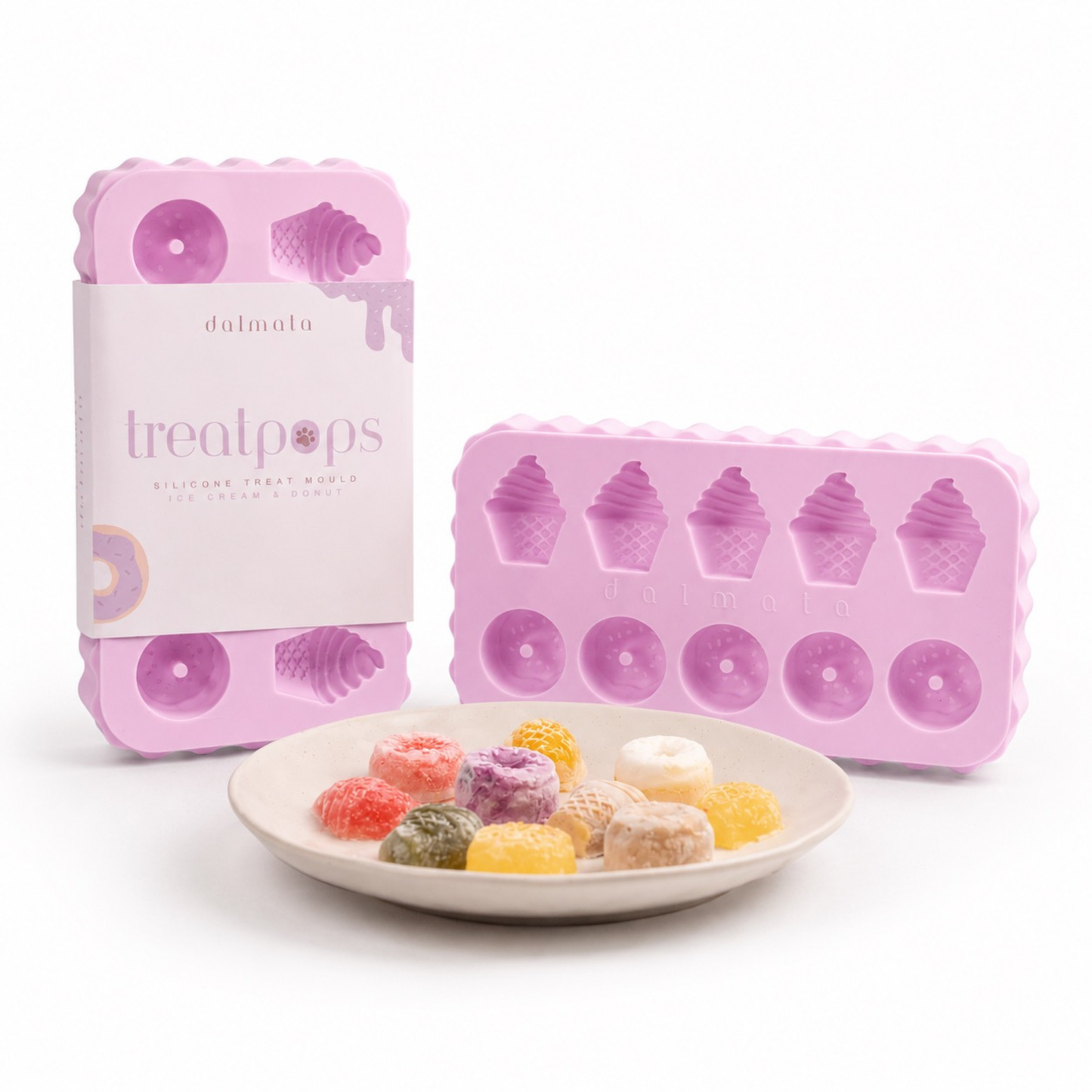 Ice Cream & Donut Purple Silicone Mould